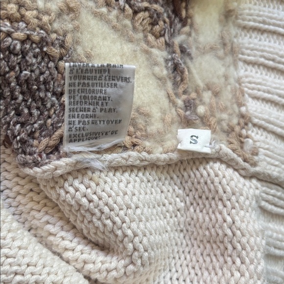 Vintage 90's Cobblestone Canyon Wolf Hand Knit Sweater Size Small - Picture 11 of 14